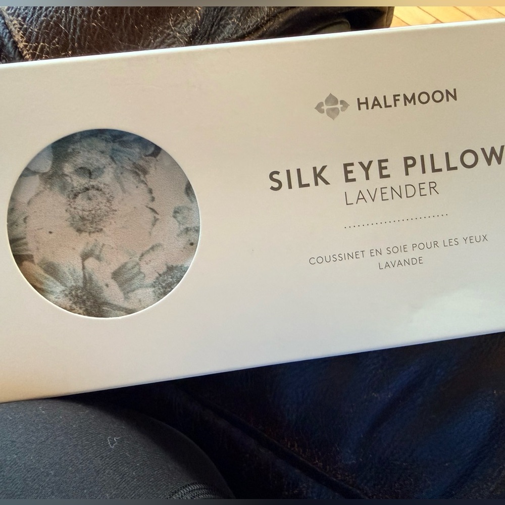 NEW Halfmoon Lavender Silk Eye Pillow